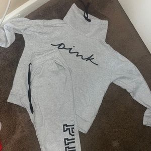 pink sweat outfit